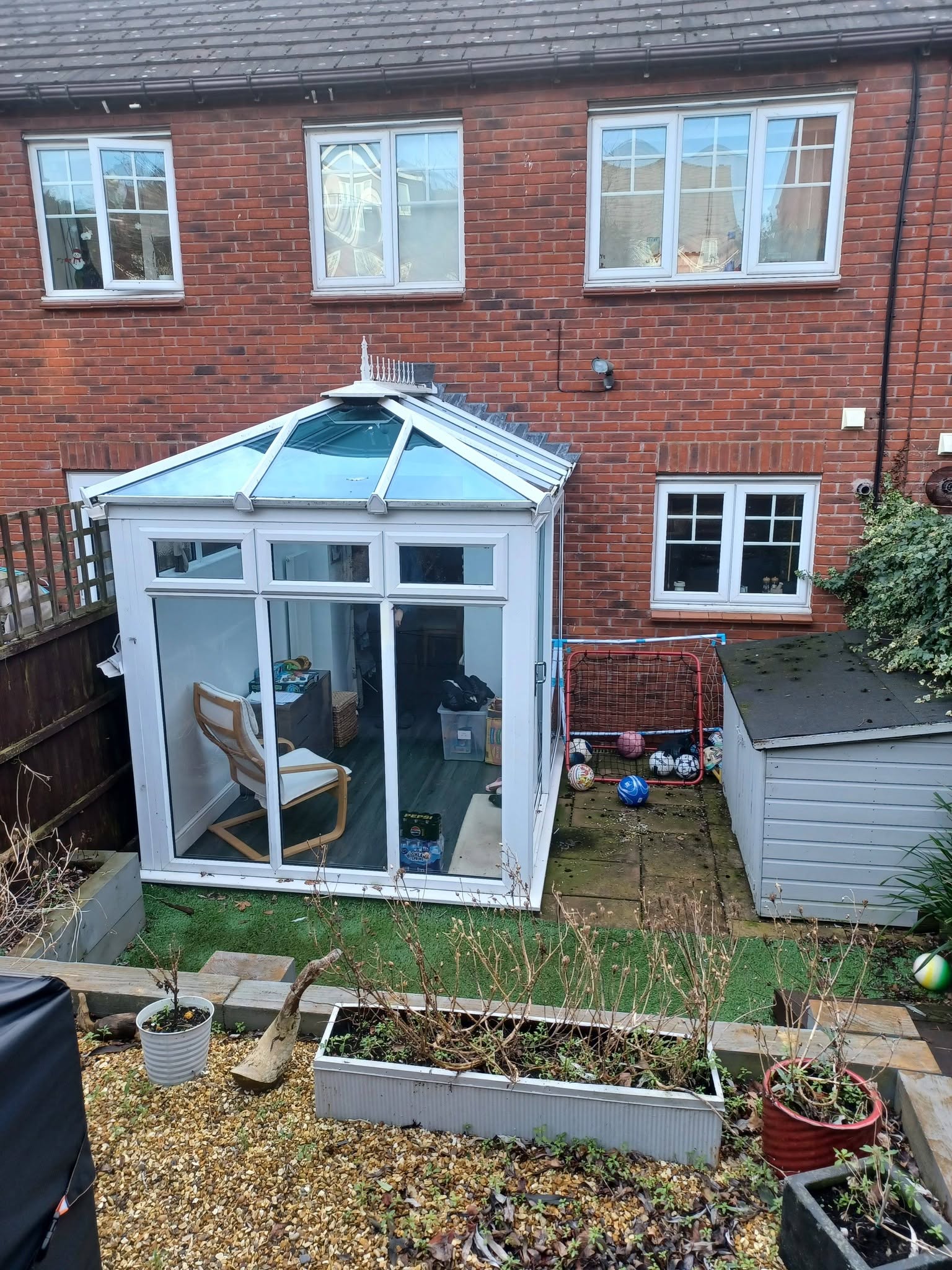 Existing conservatory — before