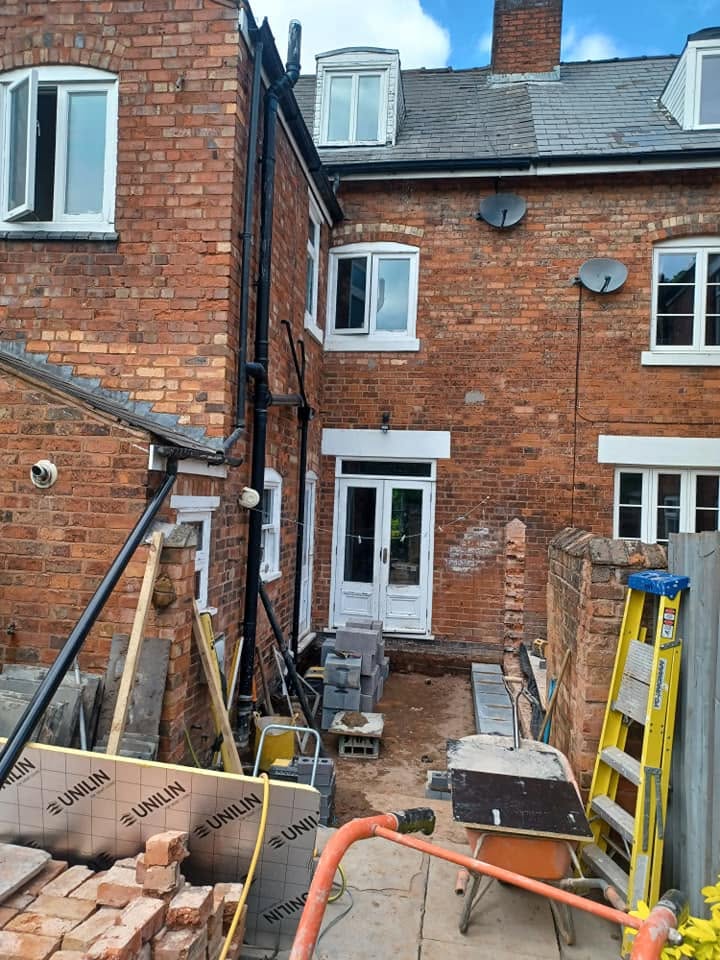 Victorian terrace extension before