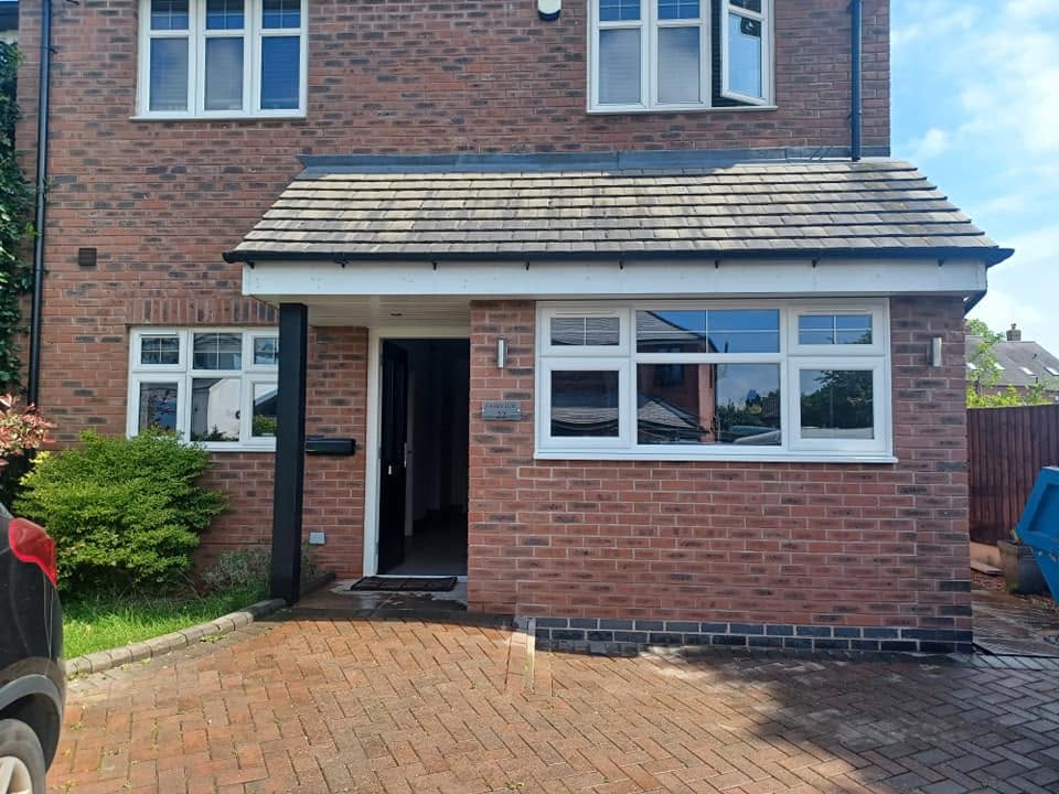 Garage converted to hallway and reception space, Lichfield